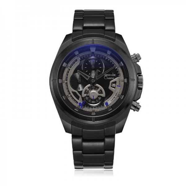 Alexandre Christie AC 6622 Full Black Steel MCBIPBA